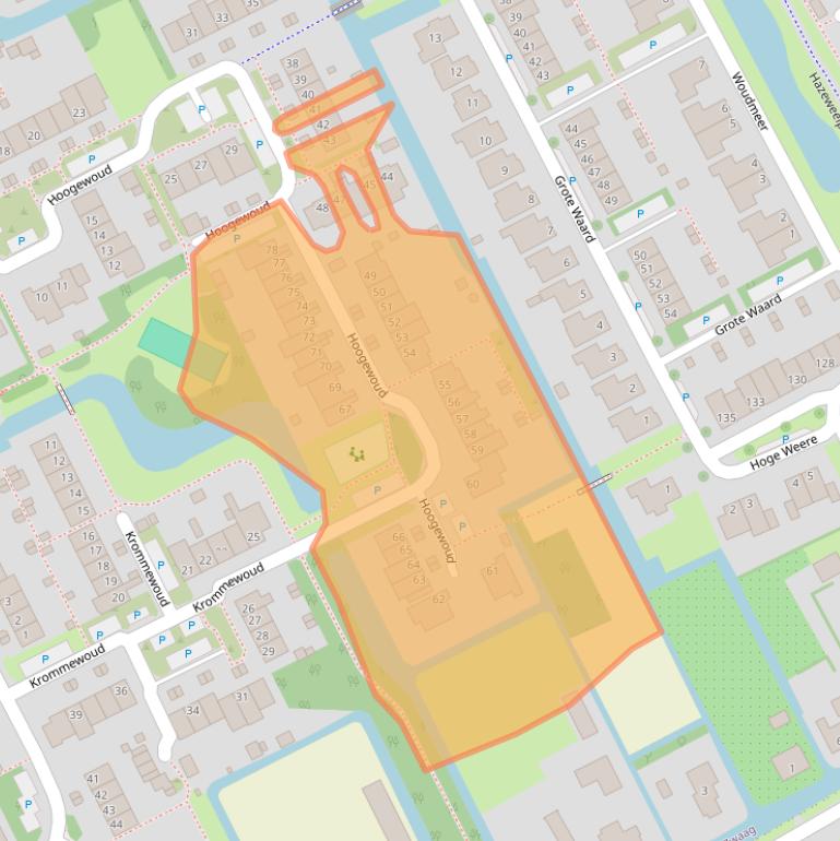 Kaart van postcodegebied 1689BC.