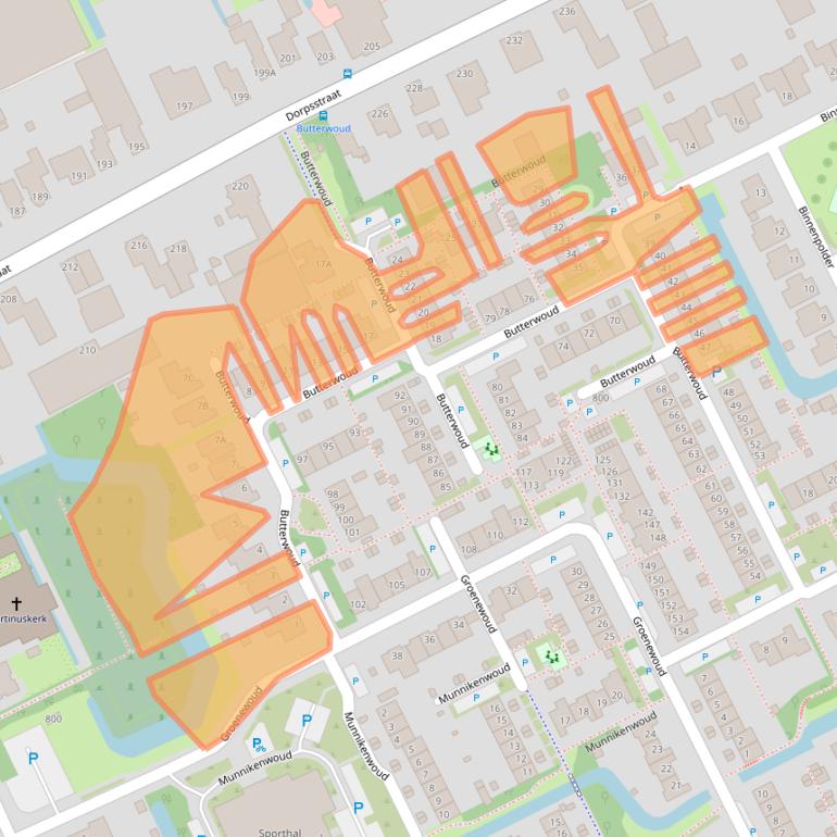 Kaart van postcodegebied 1689BS.