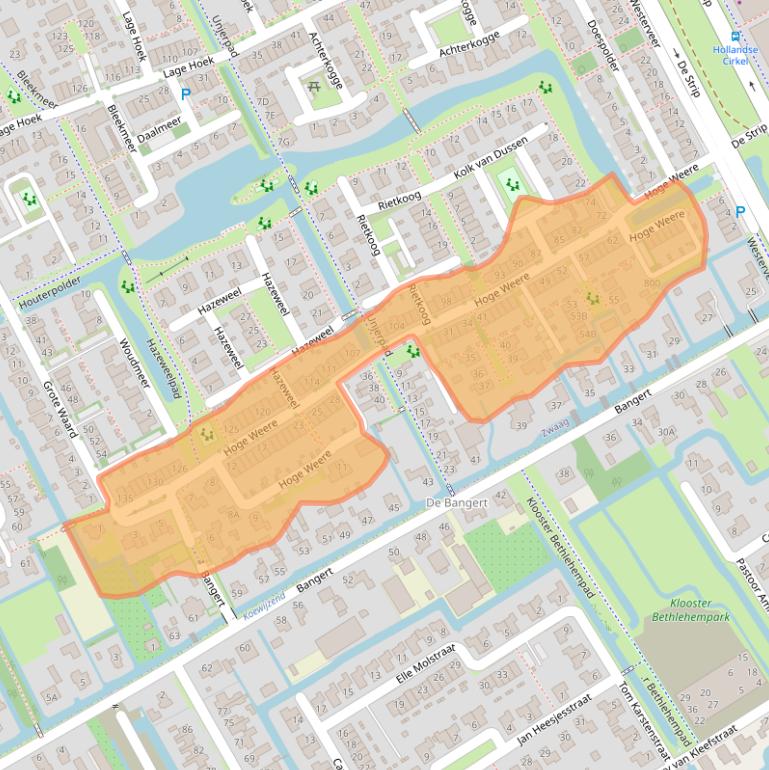 Kaart van postcodegebied 1689CG.
