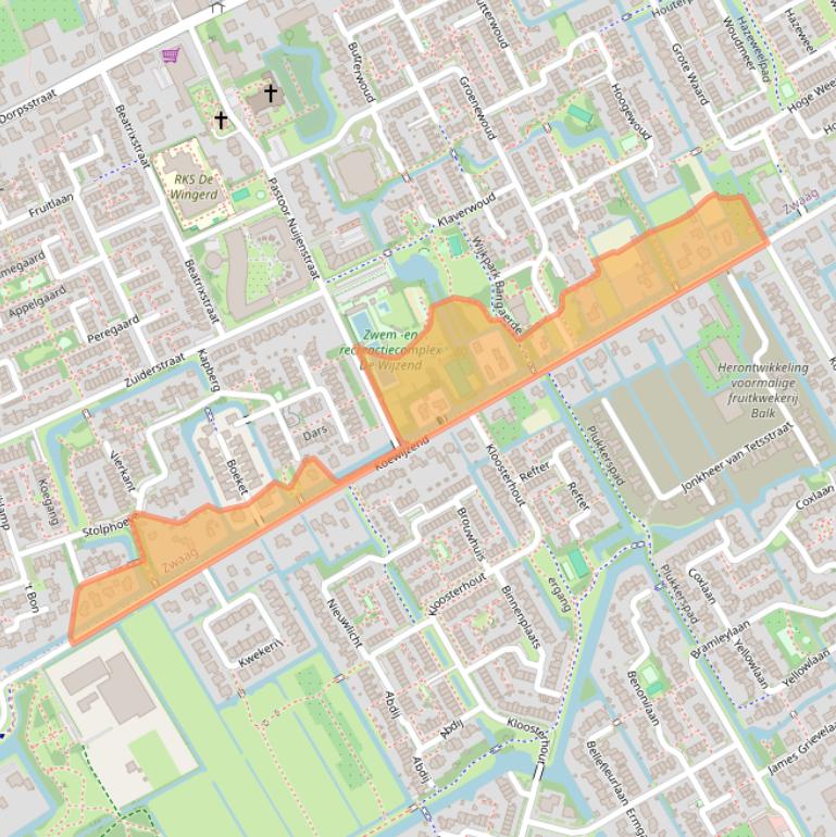 Kaart van postcodegebied 1689CH.