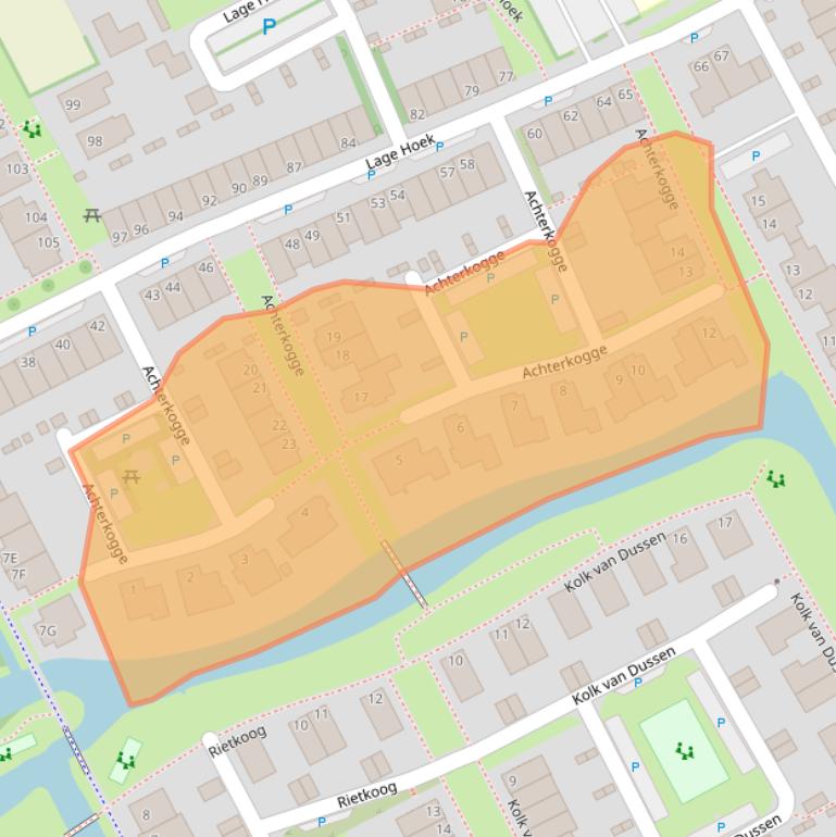 Kaart van postcodegebied 1689CT.
