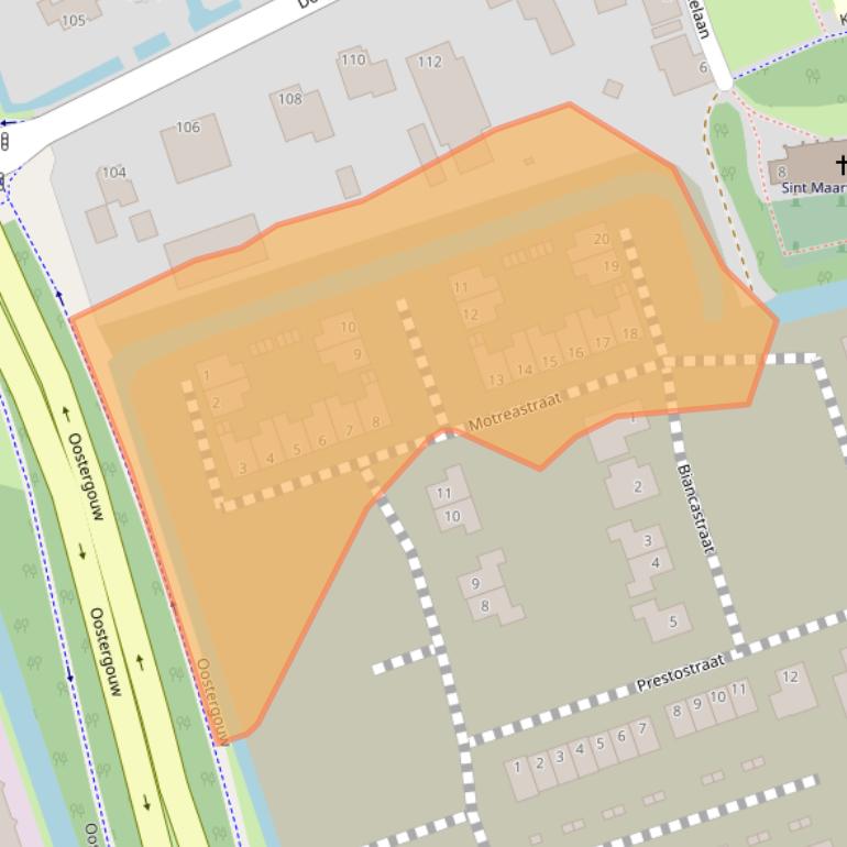 Kaart van postcodegebied 1689CZ.