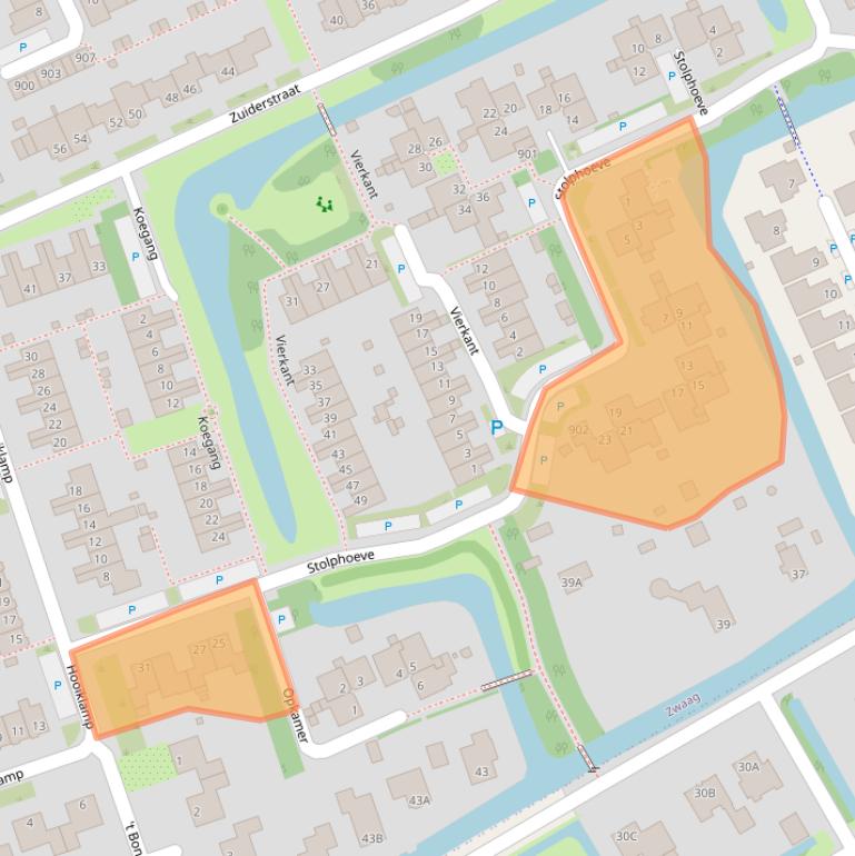 Kaart van postcodegebied 1689DG.