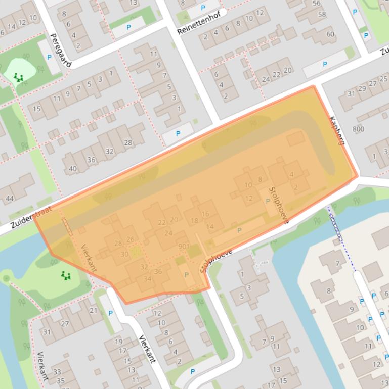 Kaart van postcodegebied 1689DH.