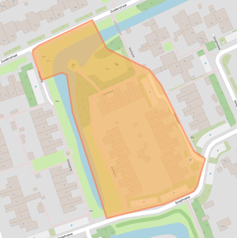 Kaart van postcodegebied 1689DL.