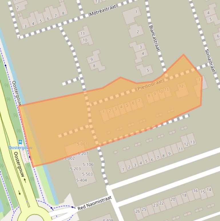 Kaart van postcodegebied 1689DS.