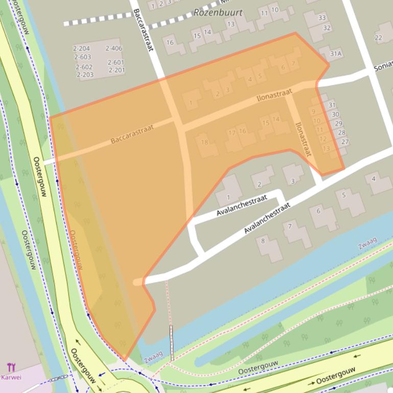 Kaart van postcodegebied 1689DX.