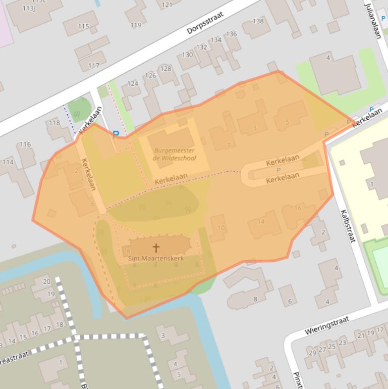 Kaart van postcodegebied 1689EA.