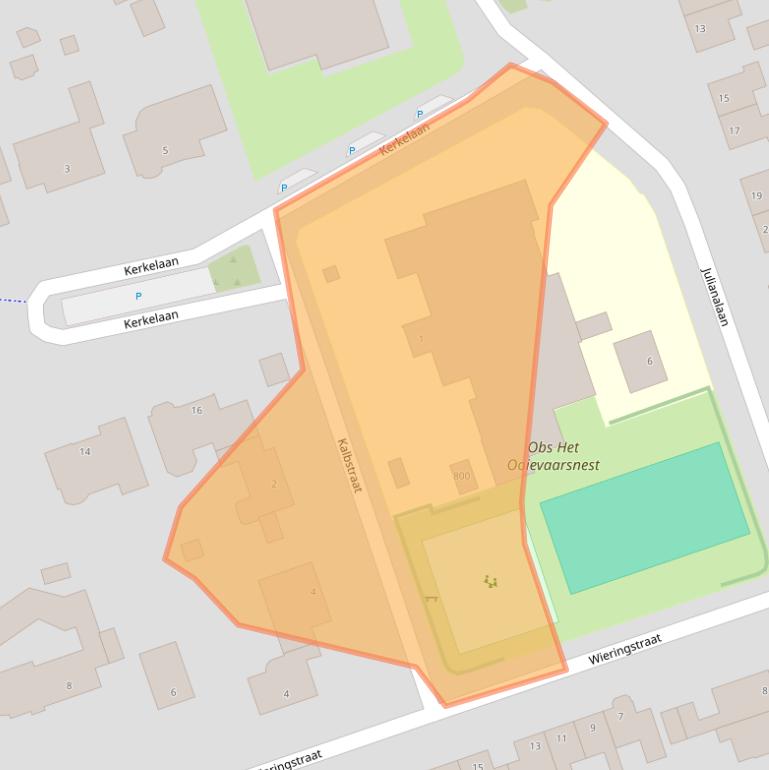 Kaart van postcodegebied 1689EB.