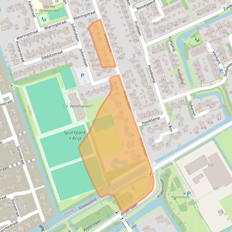 Kaart van postcodegebied 1689EN.