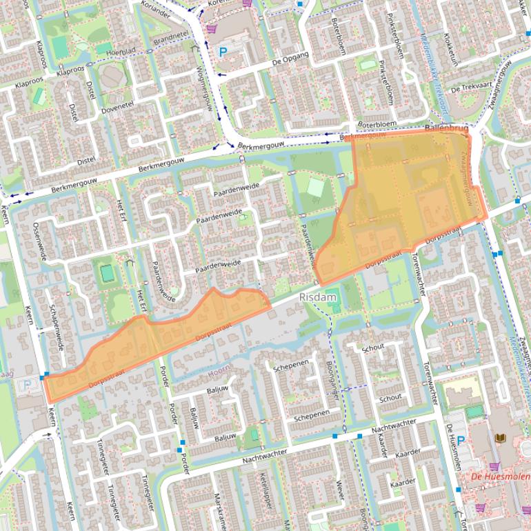Kaart van postcodegebied 1689EP.