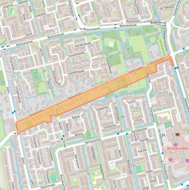 Kaart van postcodegebied 1689EV.