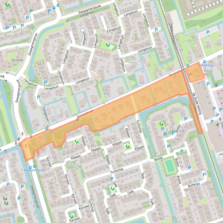 Kaart van postcodegebied 1689EW.