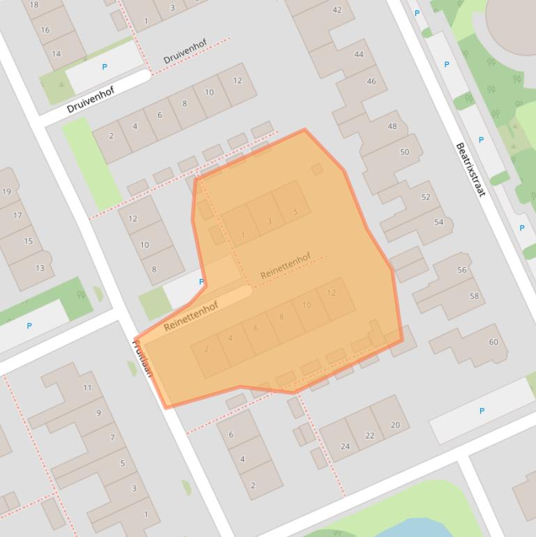 Kaart van postcodegebied 1689GV.