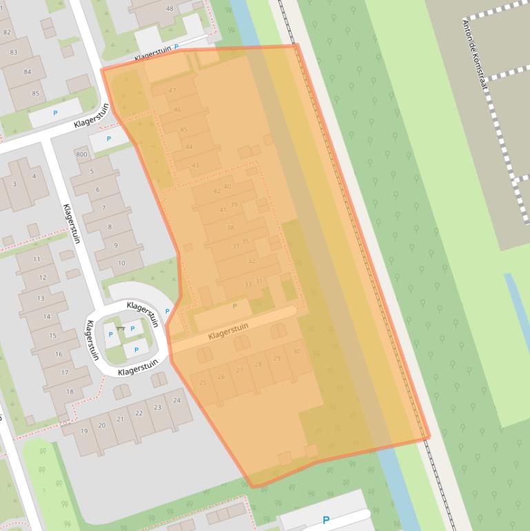 Kaart van postcodegebied 1689JP.