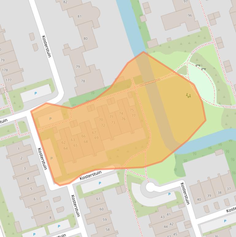 Kaart van postcodegebied 1689KD.