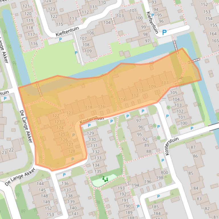 Kaart van postcodegebied 1689KH.