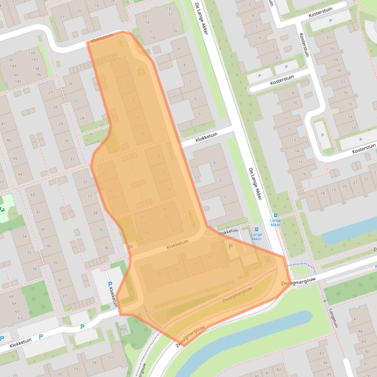 Kaart van postcodegebied 1689KN.