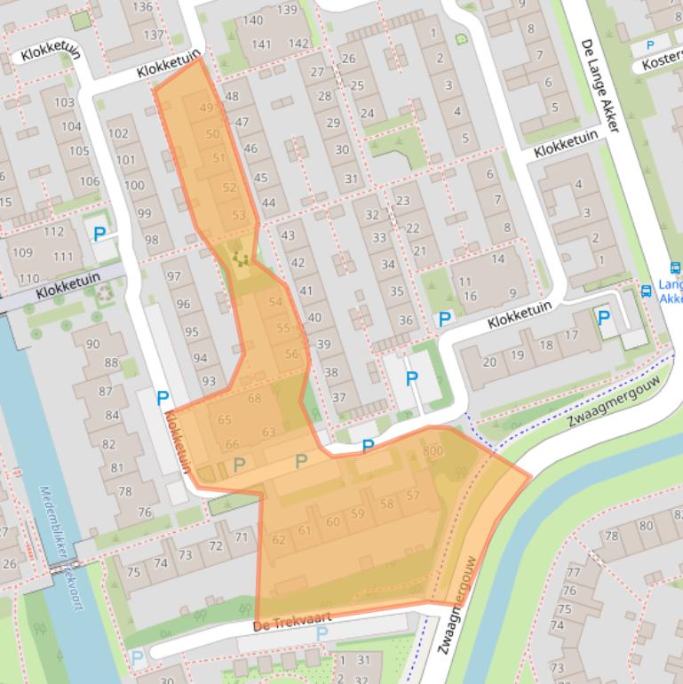 Kaart van postcodegebied 1689KR.