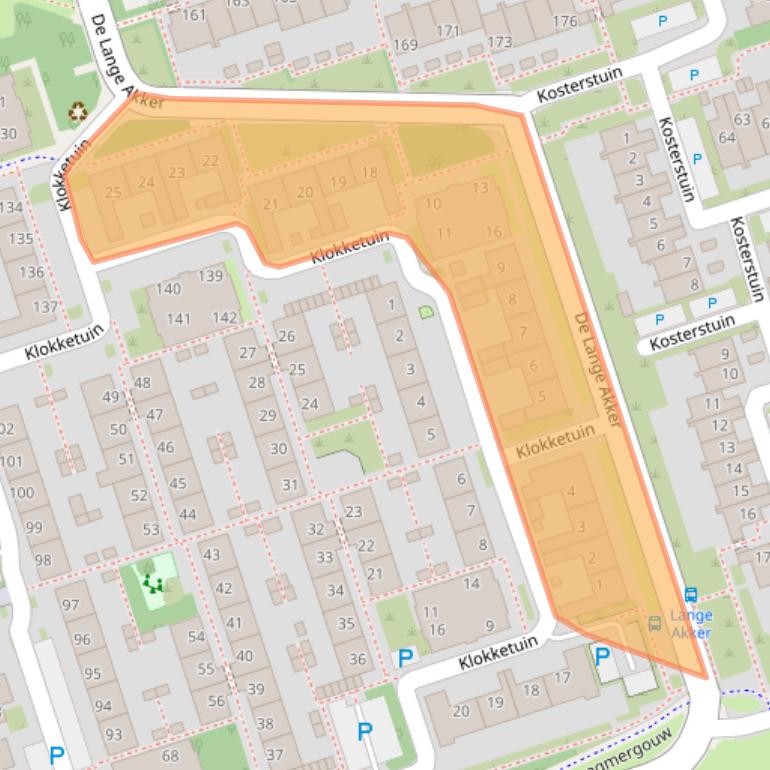 Kaart van postcodegebied 1689KX.