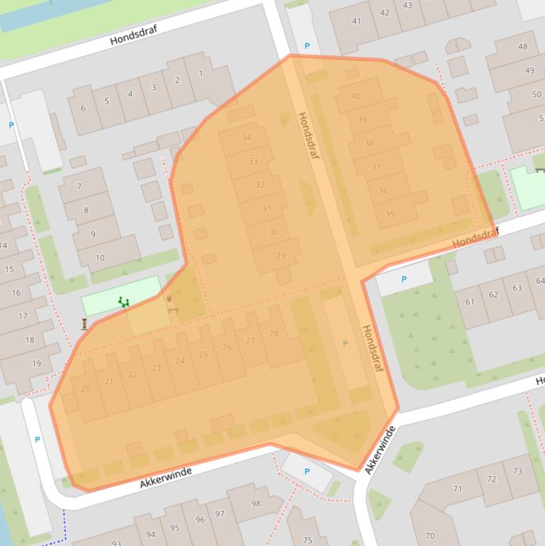 Kaart van postcodegebied 1689NM.