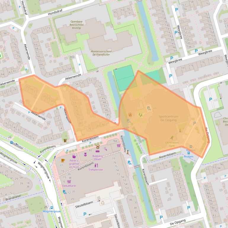 Kaart van postcodegebied 1689NT.