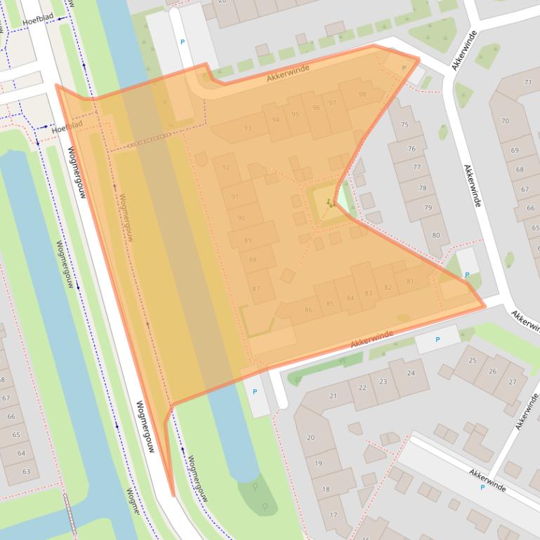 Kaart van postcodegebied 1689NX.