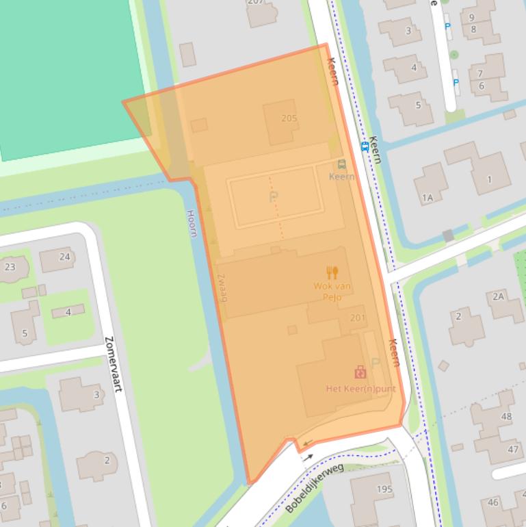 Kaart van postcodegebied 1689PA.