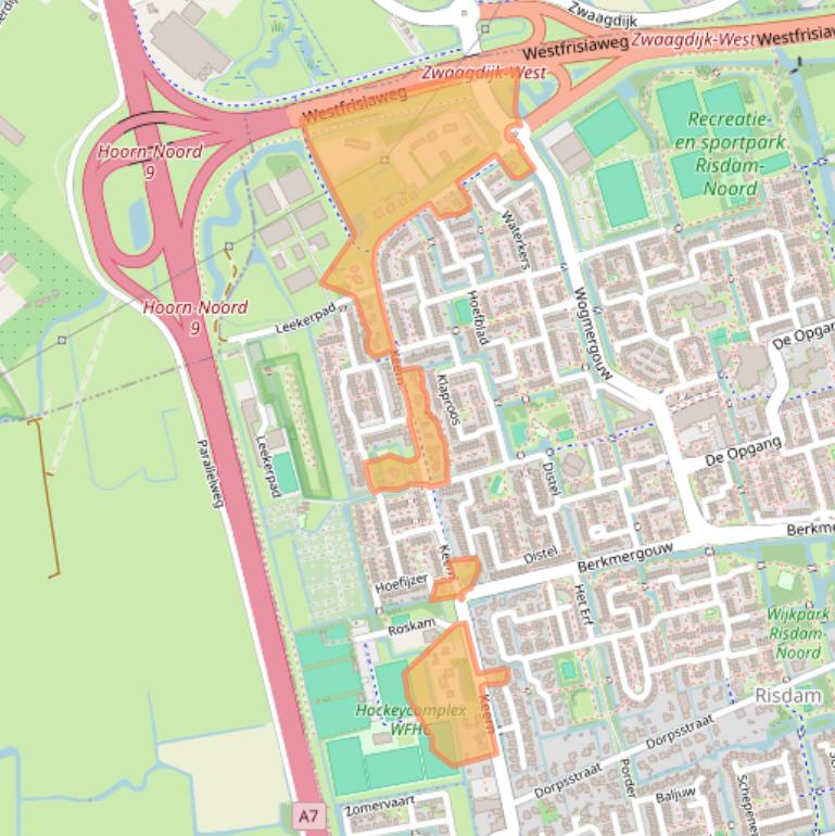 Kaart van postcodegebied 1689PB.