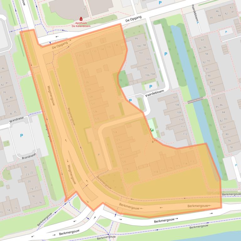 Kaart van postcodegebied 1689RT.