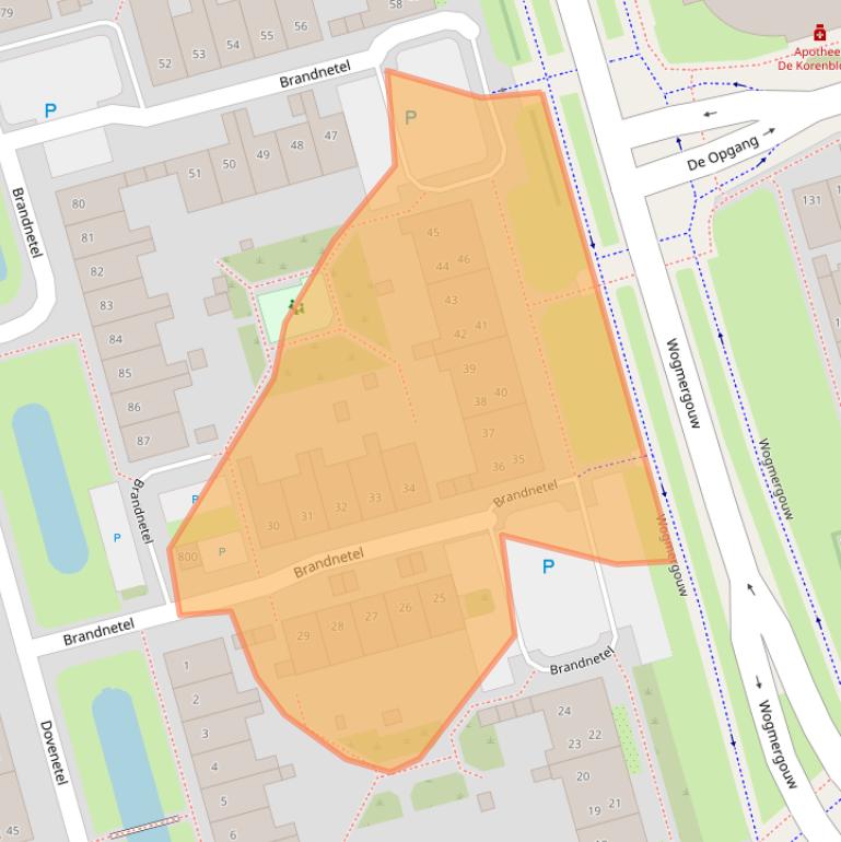 Kaart van postcodegebied 1689SC.