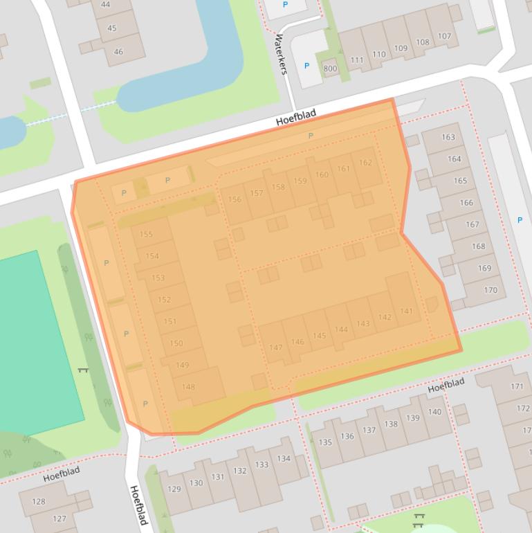 Kaart van postcodegebied 1689SX.