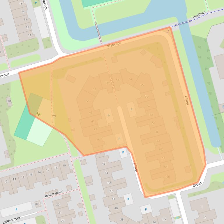Kaart van postcodegebied 1689TC.