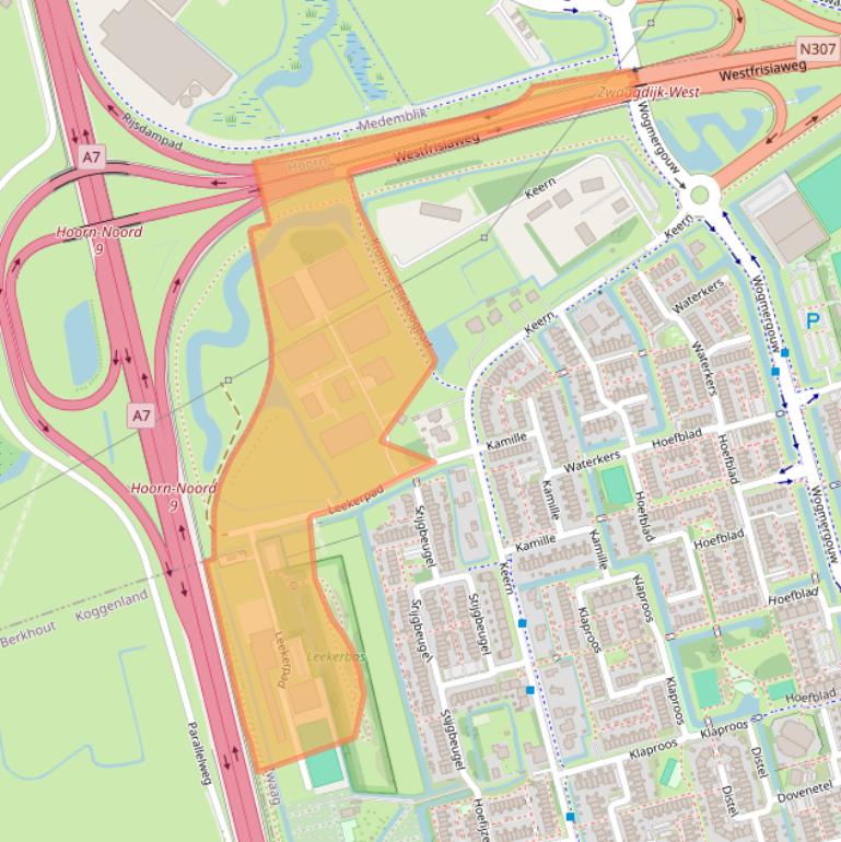 Kaart van postcodegebied 1689VP.