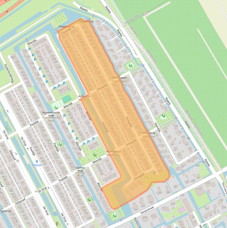 Kaart van postcodegebied 1689WC.