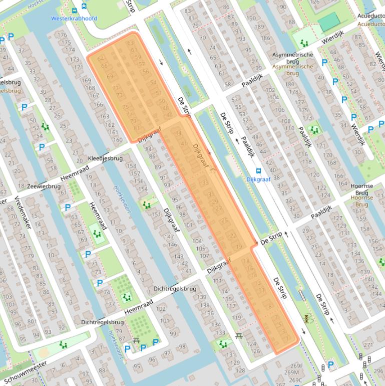 Kaart van postcodegebied 1689WG.