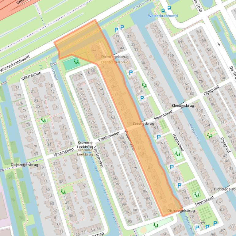 Kaart van postcodegebied 1689WP.