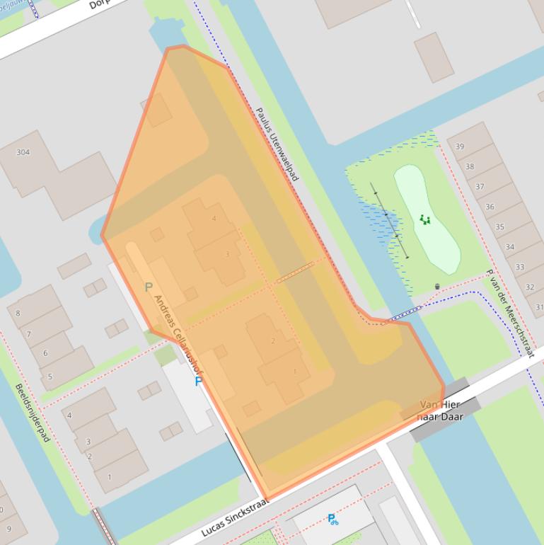 Kaart van postcodegebied 1689XB.