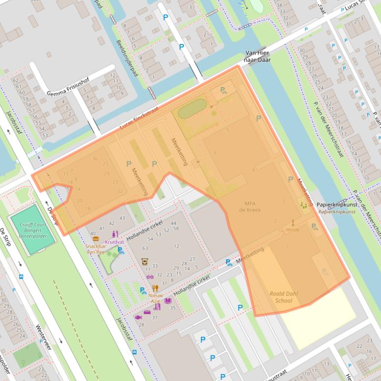 Kaart van postcodegebied 1689XD.