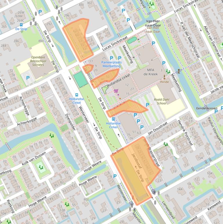 Kaart van postcodegebied 1689XG.