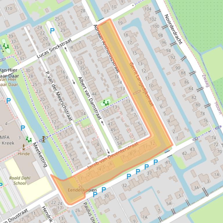 Kaart van postcodegebied 1689XL.