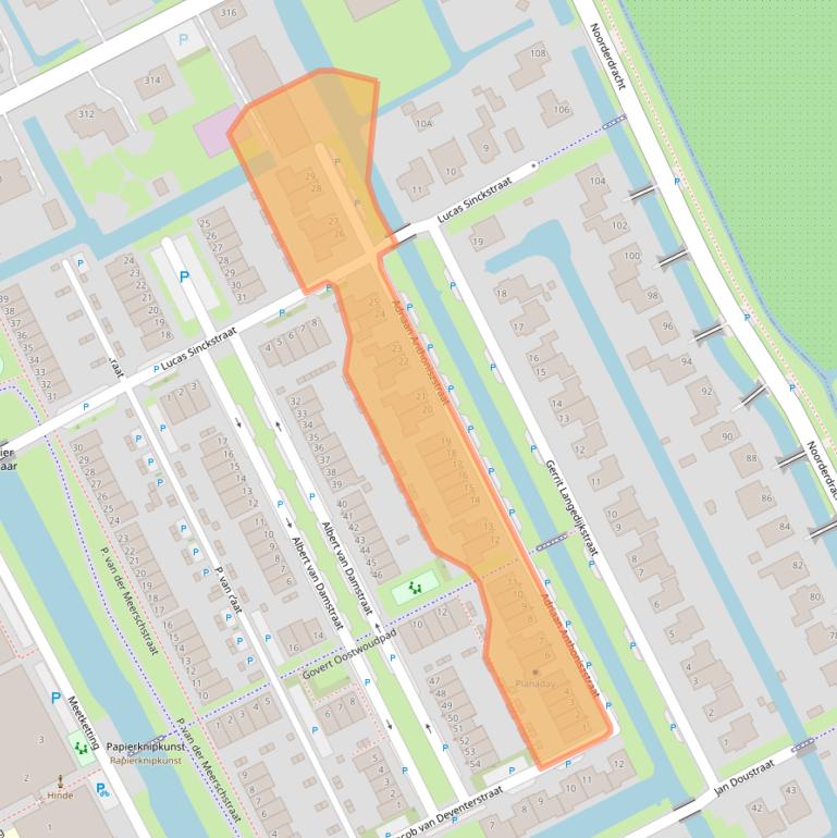 Kaart van postcodegebied 1689XM.