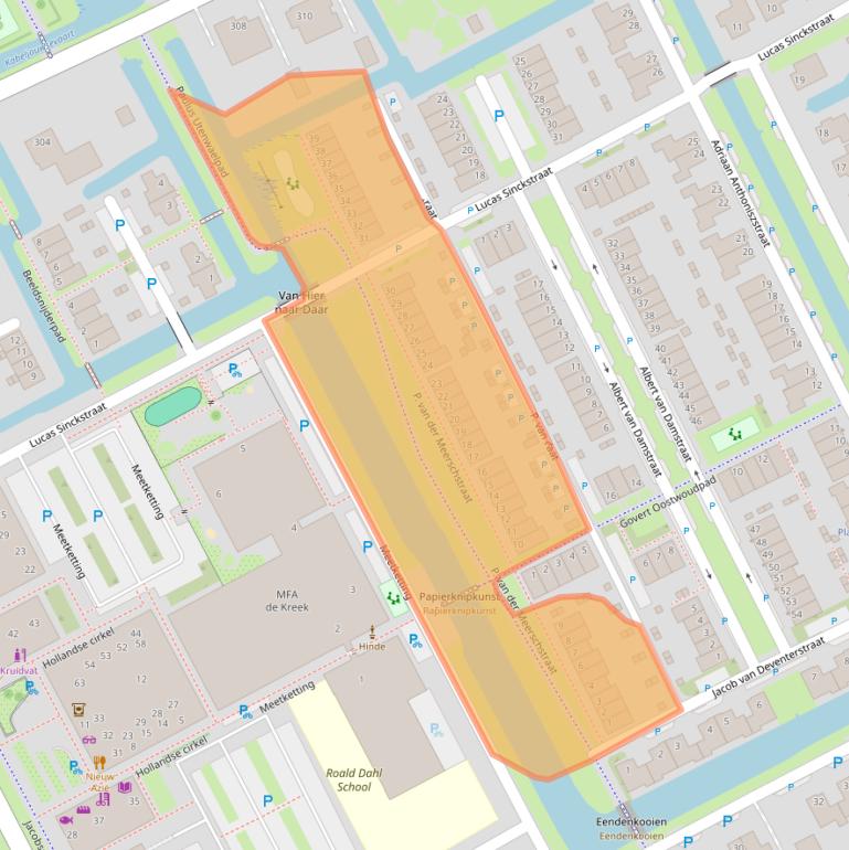 Kaart van postcodegebied 1689XP.