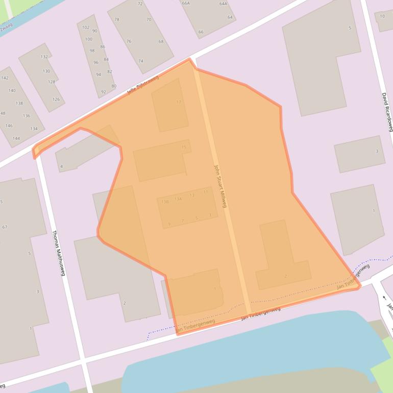 Kaart van postcodegebied 1689ZN.