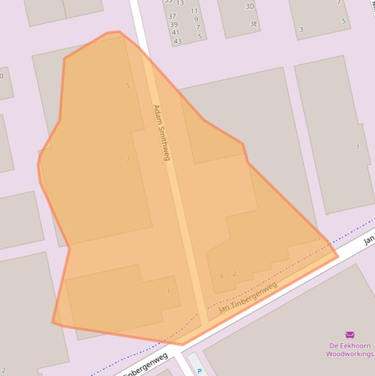 Kaart van postcodegebied 1689ZW.