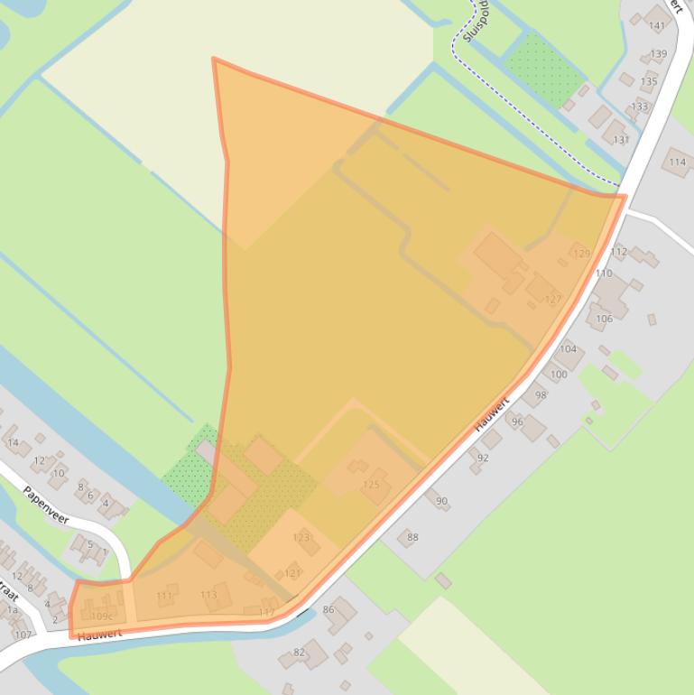 Kaart van postcodegebied 1691ED.