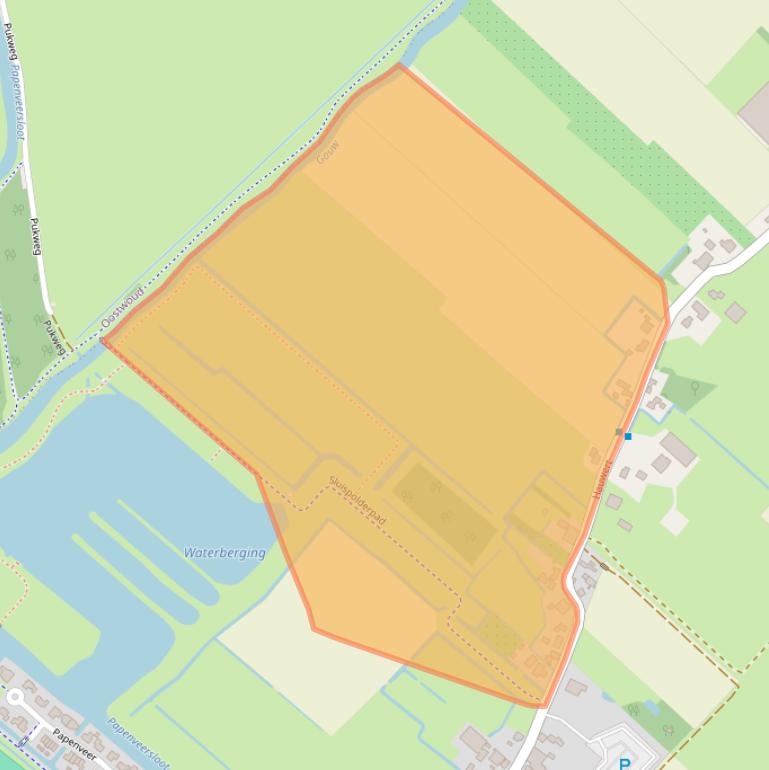 Kaart van postcodegebied 1691EE.