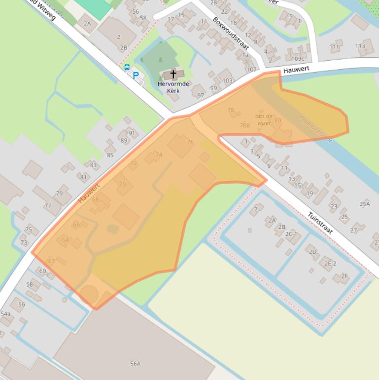 Kaart van postcodegebied 1691EJ.