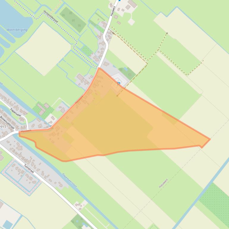 Kaart van postcodegebied 1691EK.