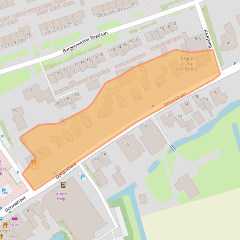 Kaart van postcodegebied 1693AB.